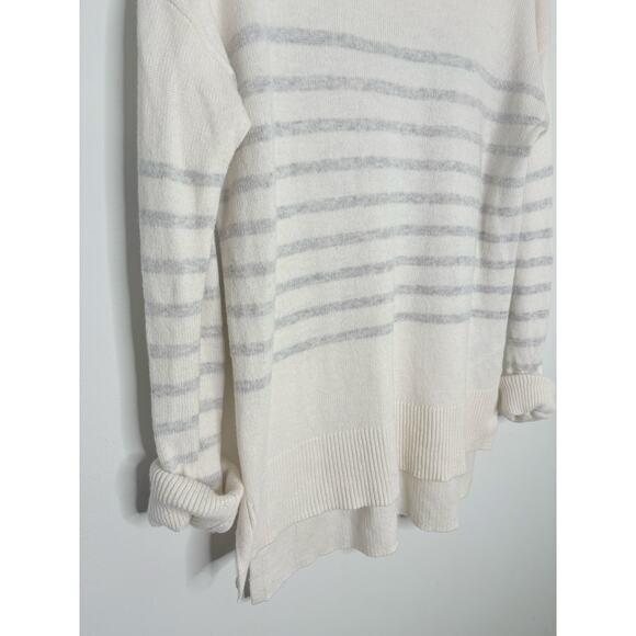 Gap Wool Stripe Tunic Sweater Womens Medium Pullover Crewneck - Picture 3 of 8